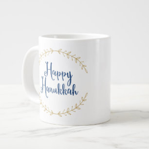 Happy Hanukkah Large Coffee Mug