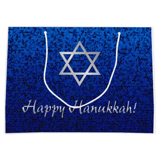 Happy Hanukkah! Large Gift Bag (Front)