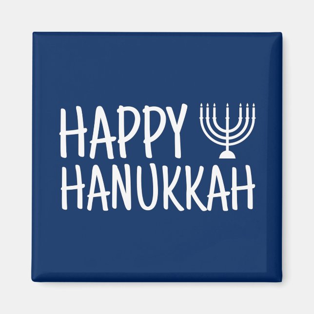 Happy Hanukkah Magnet (Front)