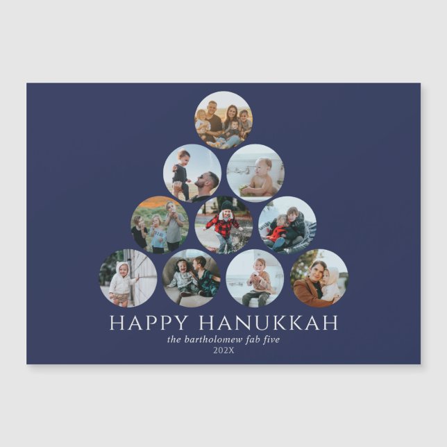 Happy Hanukkah Magnet 10 Photo (Front)