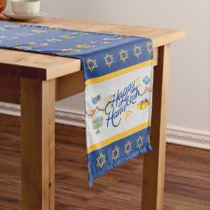 Happy Hanukkah Medium Table Runner