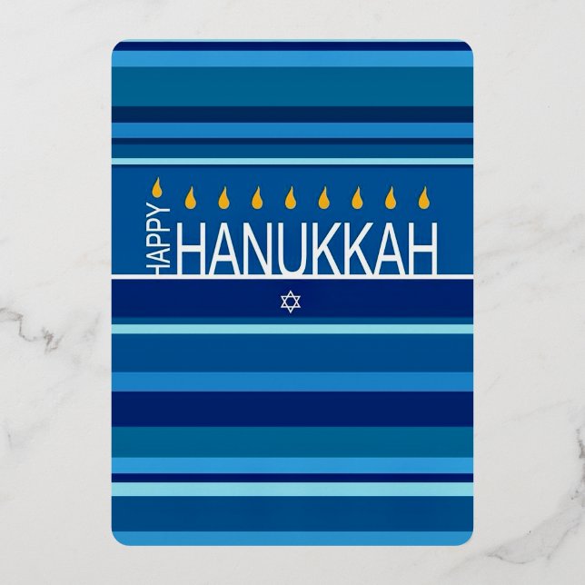 Happy Hanukkah menorah   (Back)