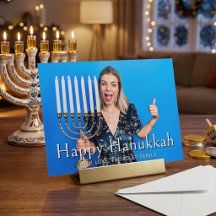 Happy Hanukkah Menorah Family Celebration