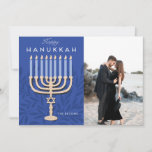 Happy Hanukkah Menorah Holiday Card<br><div class="desc">Happy Hanukkah Menorah design photo holiday card</div>