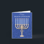 Happy Hanukkah Menorah Holiday Card<br><div class="desc">Happy Hanukkah Menorah design photo holiday card</div>
