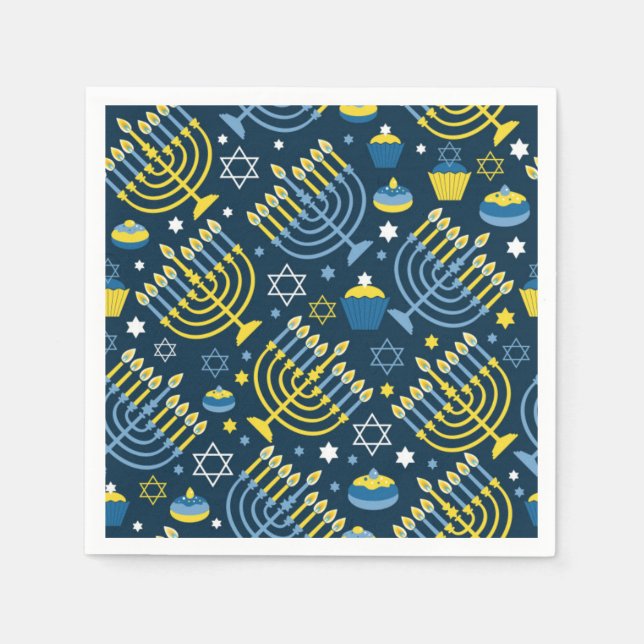 Happy Hanukkah Napkin (Front)