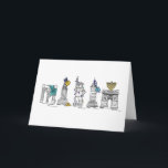Happy Hanukkah New York City NYC Chanukah Holiday<br><div class="desc">Features an original pen-and-ink illustration of various New York City landmarks "dressed up" for the holiday season. Perfect for Hanukkah!

This Chanukah illustration is also available on other products. Don't see what you're looking for? Need help with customization? Contact Rebecca to have something designed just for you.</div>