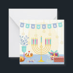 Happy Hanukkah Note Card<br><div class="desc">Happy Hanukkah</div>