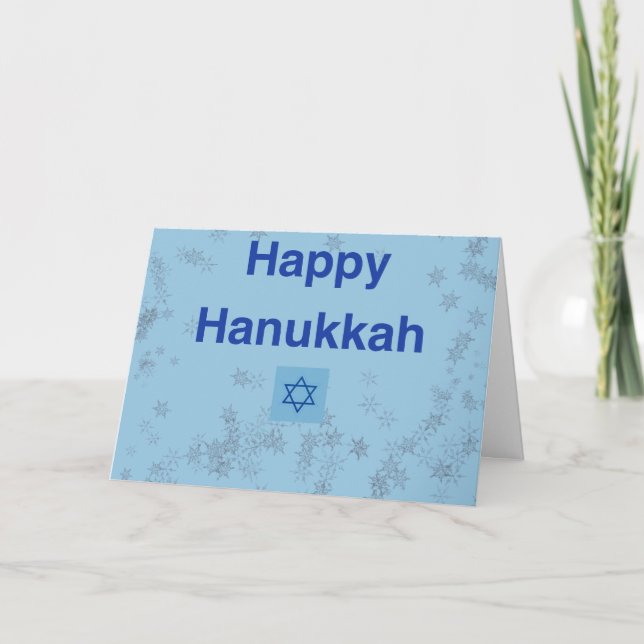 Happy Hanukkah note card (Front)