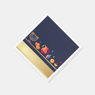 Happy Hanukkah Party Beautiful Decoration Napkin