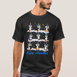 Happy Hanukkah Penguin Chanukkah Jewish Holiday Pa T-Shirt