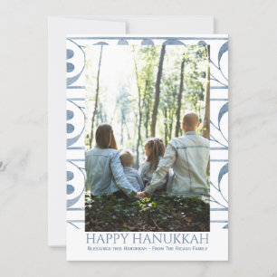 Happy Hanukkah Personalized Holiday Photo Card