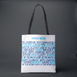HAPPY HANUKKAH Personalized Holiday Wishes Tote B Bag<br><div class="desc">Our HAPPY HANUKKAH Holiday Wishes Tote says it all (really) ! This practical bag is a fantastic way to share your good wishes for a Happy Chanukah. A great gift that is sure make people smile. Includes LOVE LIGHT LAUGHTER. I have a little dreidel, Shine Bright, and Light up the...</div>