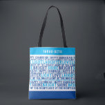 HAPPY HANUKKAH Personalized Holiday Wishes  Tote Bag<br><div class="desc">Our HAPPY HANUKKAH Holiday Wishes Tote says it all (really) ! This practical bag is a fantastic way to share your good wishes for a Happy Chanukah. A great gift that is sure make people smile. Includes LOVE LIGHT LAUGHTER. I have a little dreidel, Shine Bright, and Light up the...</div>