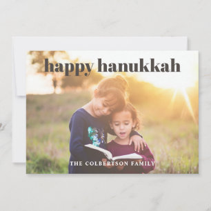 Happy Hanukkah Photo Holiday Card