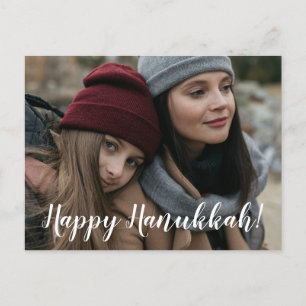 Happy Hanukkah Photo Holiday Postcard