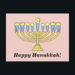 "Happy Hanukkah" Post Card<br><div class="desc">A new twist on the ol' menorah!</div>