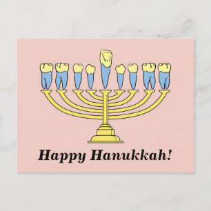 "Happy Hanukkah" Post Card