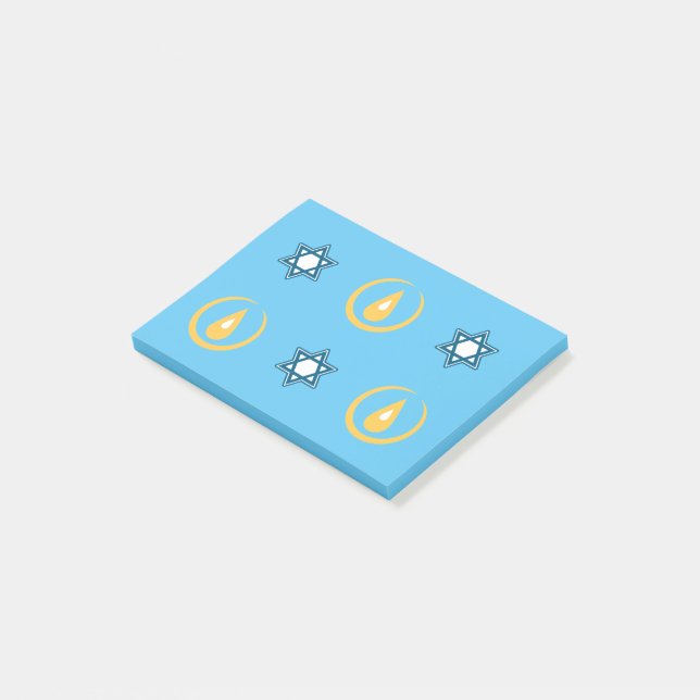 Happy Hanukkah Post-it Notes (Angled)