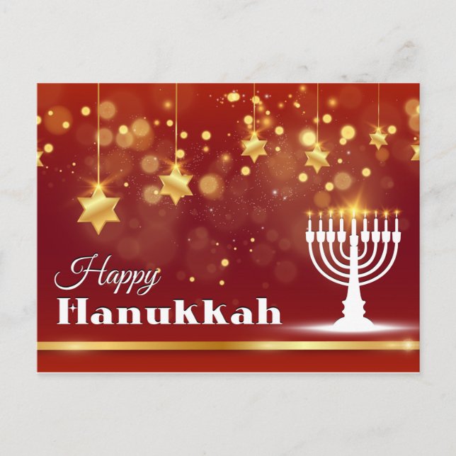 Happy Hanukkah Postcard (Front)