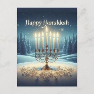 Happy Hanukkah Postcard