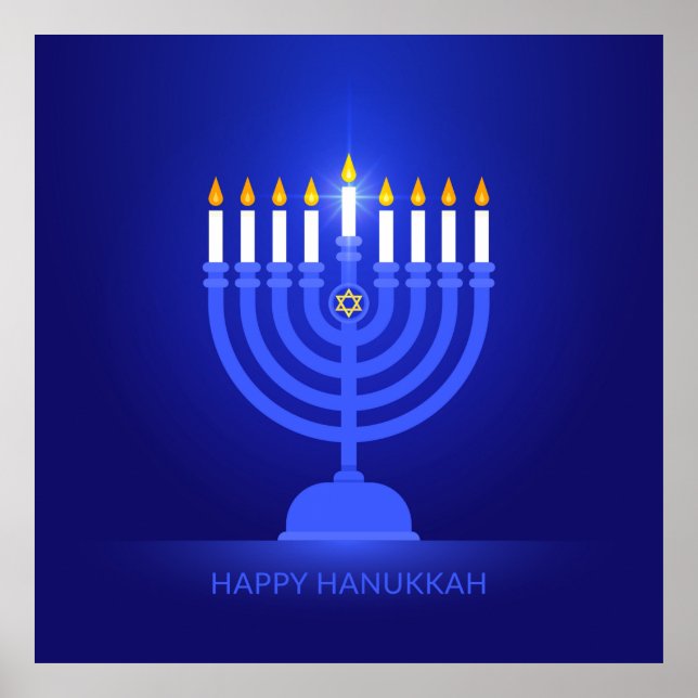 Happy Hanukkah Poster (Front)