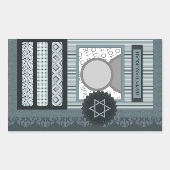 happy hanukkah (scrapbook) sticker (Front)