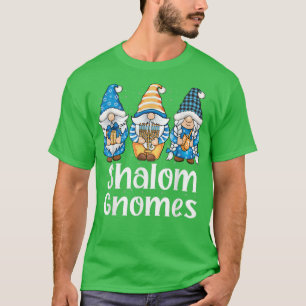 Happy Hanukkah Shalom Gnomes Hanukkah Jewish Holid T-Shirt