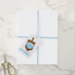 Happy Hanukkah - Spinning top with face mask Gift Tags<br><div class="desc">Happy Hanukkah - Spinning top with face mask</div>