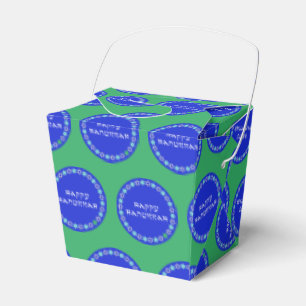 Happy Hanukkah Star Circle Favor Box