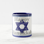 Happy Hanukkah Star of David Coffee/Tea Mug<br><div class="desc">Fill this up with little candies and give as a Hanukkah gift... .</div>