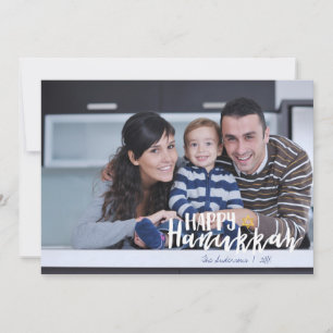 Happy Hanukkah Star of David Holiday Photo Card