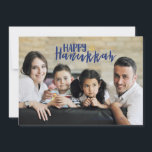 Happy Hanukkah Star of David Holiday Photo Card<br><div class="desc">Stylish and cute Happy Hanukkah Star of David Holiday Photo Card is perfect for all your friends and family this holiday season.  Customize the text with your family name and the year and swap out the picture for a photo of your kids,  pet,  or the whole family.</div>