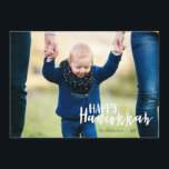 Happy Hanukkah Star of David Holiday Photo Card<br><div class="desc">Stylish and cute Happy Hanukkah Star of David Holiday Photo Card is perfect for all your friends and family this holiday season.  Customize the text with your family name and the year and swap out the picture for a photo of your kids,  pet,  or the whole family.</div>