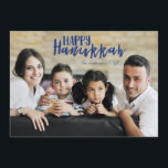 Happy Hanukkah Star of David Holiday Photo Card<br><div class="desc">Stylish and cute Happy Hanukkah Star of David Holiday Photo Card is perfect for all your friends and family this holiday season.  Customize the text with your family name and the year and swap out the picture for a photo of your kids,  pet,  or the whole family.</div>