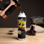 Happy Hanukkah Star of David menorah Dreidel Slipp Water Bottle<br><div class="desc">Happy Hanukkah Star of David menorah Dreidel SlipperyJoe's Celebration Candles Jewish Hebrew Chanukah gifts decorations Judaism religion artistic</div>