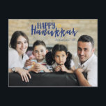 Happy Hanukkah Star of David Photo Postcards<br><div class="desc">Stylish and cute Happy Hanukkah Star of David Holiday Photo Postcards are perfect for all your friends and family this holiday season.  Customize the text with your family name and the year and swap out the picture for a photo of your kids,  pet,  or the whole family.</div>