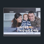 Happy Hanukkah Star of David Photo Postcards<br><div class="desc">Stylish and cute Happy Hanukkah Star of David Holiday Photo Postcards are perfect for all your friends and family this holiday season.  Customize the text with your family name and the year and swap out the picture for a photo of your kids,  pet,  or the whole family.</div>