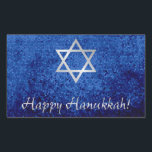 Happy Hanukkah Star of David Sticker<br><div class="desc">Happy Hanukkah with Star of David design.</div>