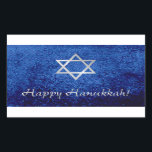 Happy Hanukkah Star of David Sticker<br><div class="desc">Happy Hanukkah with Star of David design.</div>