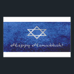 Happy Hanukkah Star of David Sticker<br><div class="desc">Happy Hanukkah with Star of David design.</div>