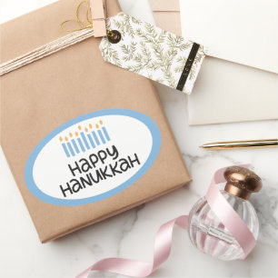 Happy Hanukkah Stickers