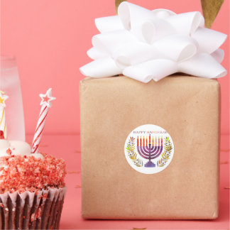 Happy Hanukkah Stickers