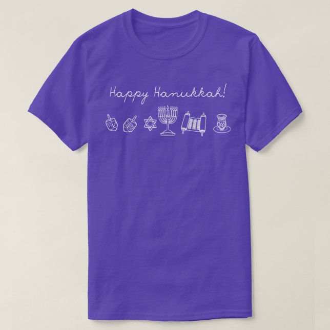 Happy Hanukkah T-Shirt (Design Front)