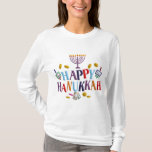 Happy Hanukkah T-Shirt<br><div class="desc">Customize it with your own design, or any of ours.</div>