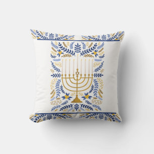 Happy Hanukkah  Throw Pillow