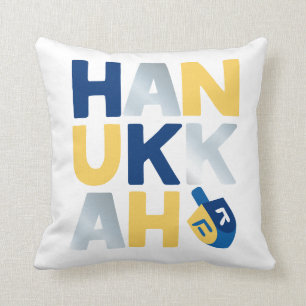 Happy Hanukkah  Throw Pillow