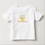 Happy Hanukkah Toddler T-shirt<br><div class="desc">A fun way to celebrate the holiday of Hanukkah!</div>