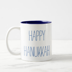 Happy Hanukkah Two-Tone Coffee Mug