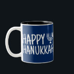 Happy Hanukkah Two-Tone Coffee Mug<br><div class="desc">Happy Hanukkah</div>
